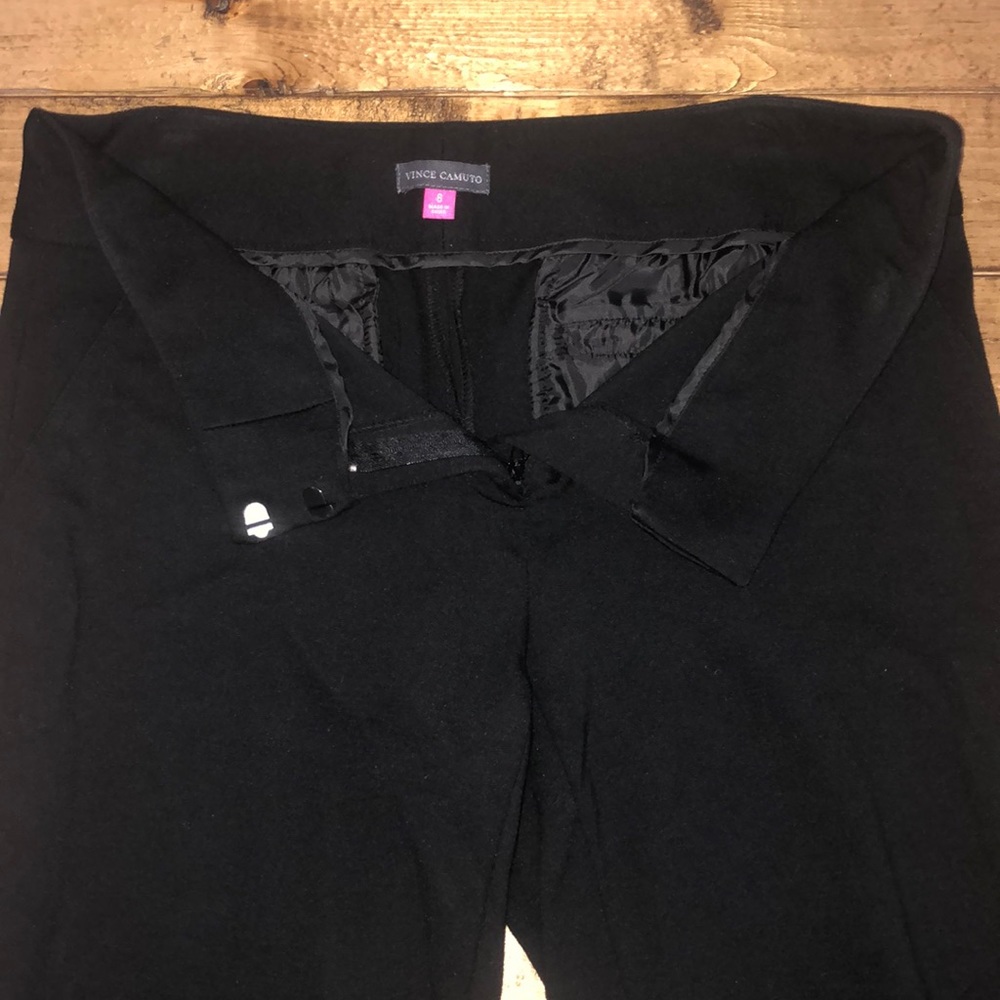 Vince Camuto Black Trouser Stretch Leggings Size 6 - Picture 3 of 7